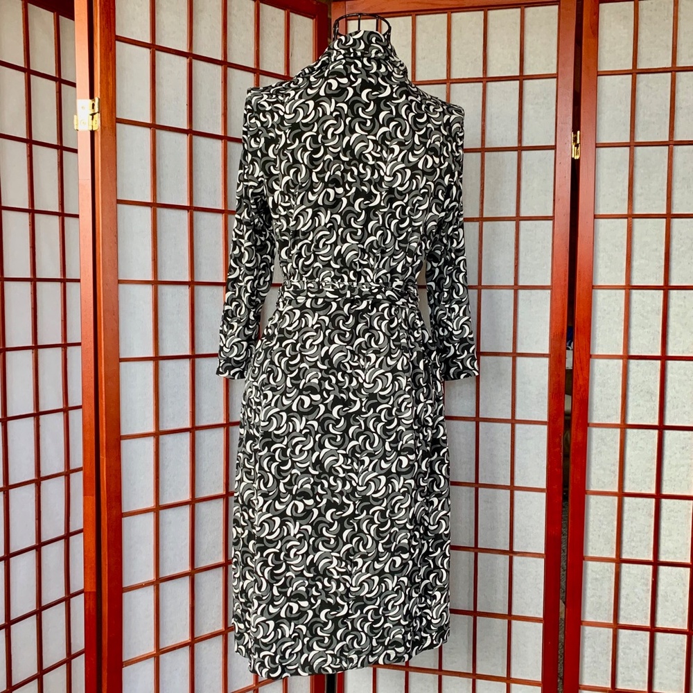 Nine West Patterned Wrap Midi Nwot - image 5